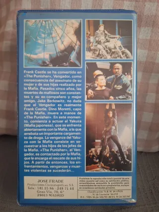 The Punisher VHS Dolph Lundgren Vengador