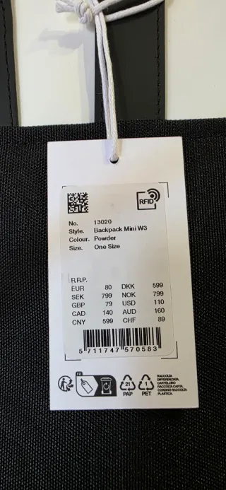 Bolso/Mochila unisex marca RAINS impermeable