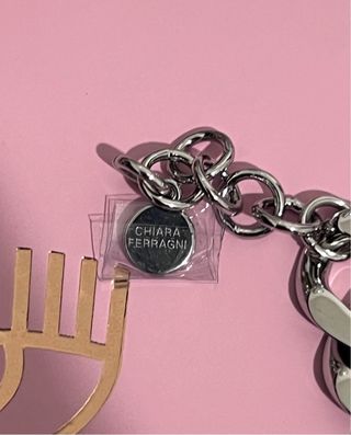 Bracciale Chiara Ferragni Cuore Rosa Argento