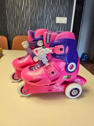 Patines Oxelo Talla 26-28 Rosas