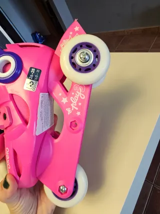 Patines Oxelo Talla 26-28 Rosas