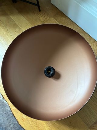 Plafoniera metallo nera e bronzo