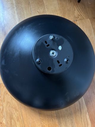 Plafoniera metallo nera e bronzo