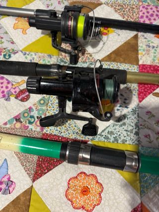 Cañas de pescar y accesorios