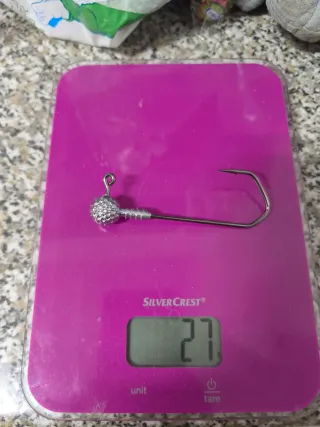 Lote 10 cabezas plomadas siluro