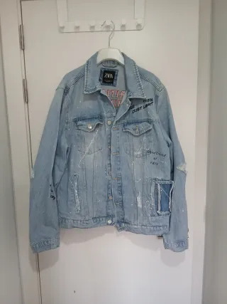 Cazadora Vaquera Zara Talla XL