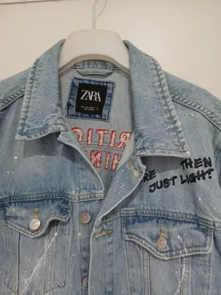 Cazadora Vaquera Zara Talla XL