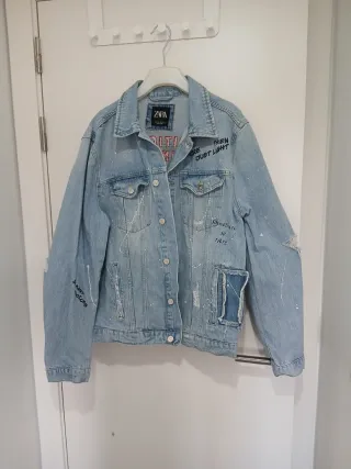 Cazadora Vaquera Zara Talla XL