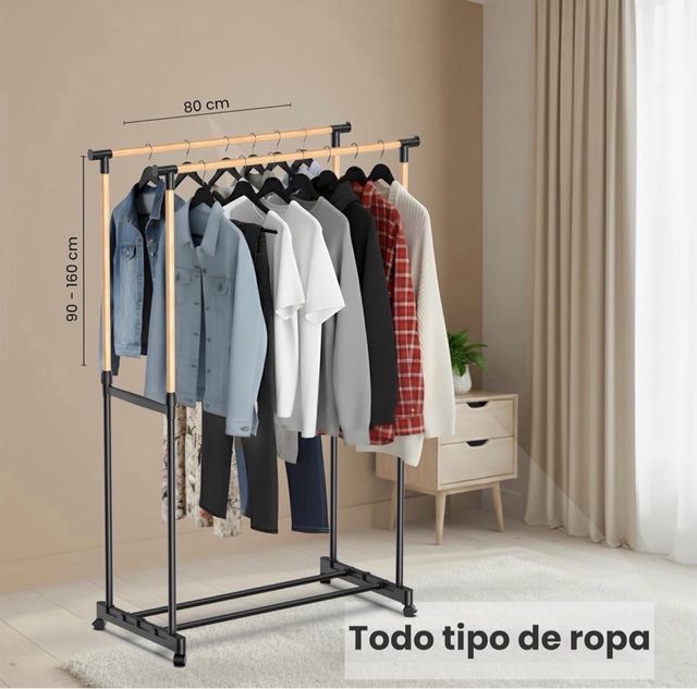 Perchero Burro Extensible con Ruedas