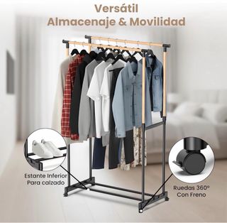 Perchero Burro Extensible con Ruedas