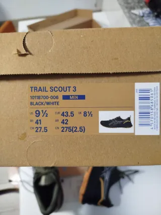Asics Trail Scout 3 Talla 43'5 Nuevas