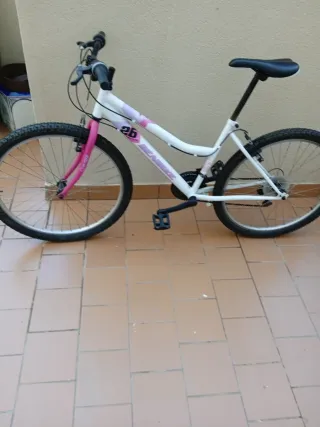 Bicicleta Denbike 26 Blanca y Rosa