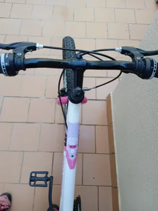 Bicicleta Denbike 26 Blanca y Rosa