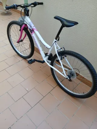 Bicicleta Denbike 26 Blanca y Rosa