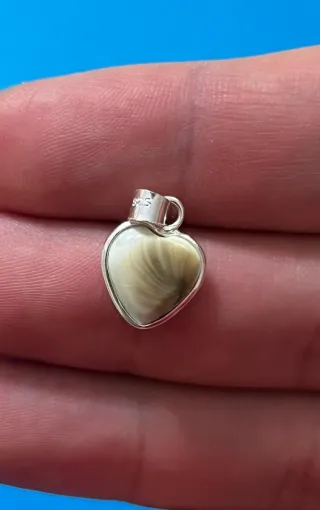 Energético Colgante Ojo Shiva Corazón Plata 925