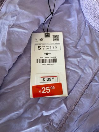 Vestido morado botones tweed