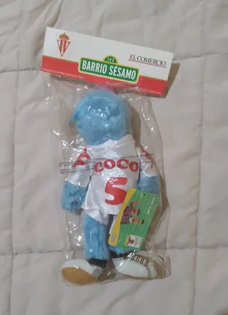 Peluche Coco Barrio Sésamo Sporting Gijón
