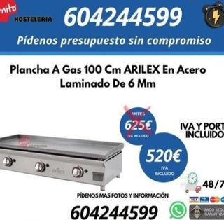 Plancha A Gas 1000mm  DUO