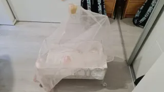 Cuna de juguete de forja