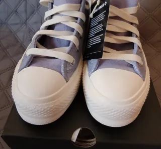 Converse All Star morado/plata talla 36