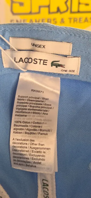 Boné Lacoste Unisex Croc Logo Azul