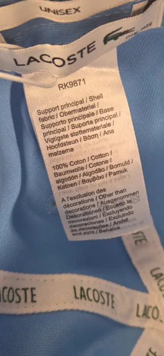 Boné Lacoste Unisex Croc Logo Azul