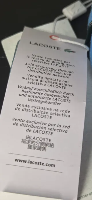 Boné Lacoste Unisex Croc Logo Azul