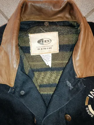 Giacca Jeans ID denim International Sherpa Nera XL