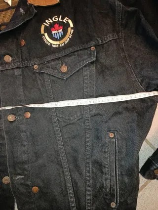 Giacca Jeans ID denim International Sherpa Nera XL