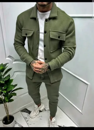 Conjunto Camisa y Pantalón Verde Oliva