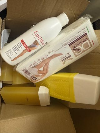 kit de depilación de cera fría