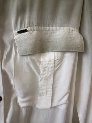 Camisa Salsa Verde y Blanca Degradada