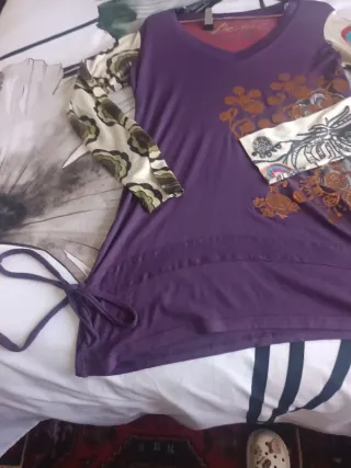 Camiseta Desigual Manga Larga Multicolor