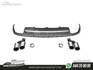DIFUSOR TRASERO AUDI A6 4G LOOK S6