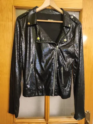 Chaqueta brillante talla M