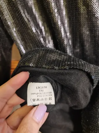 Chaqueta brillante talla M