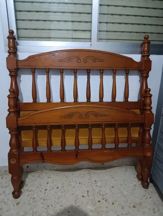 Cabezal de Cama de Madera 90