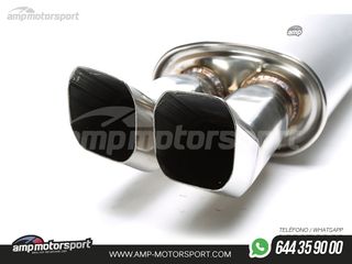 SILENCIOSO UNIVERSAL DOBLE SALIDA CUADRADA 85x70MM