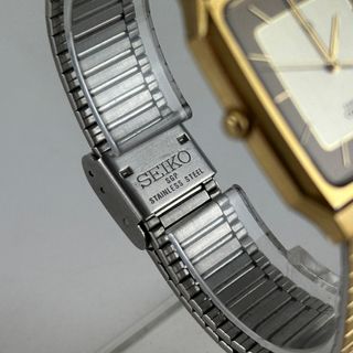 Seiko Seagull 6030-5490 Square Dorado Dial Quartz