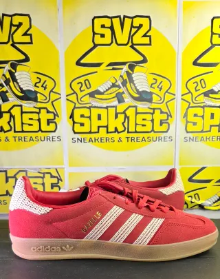 Adidas Gazelle Indoor 39.5 Crochet Pack Vermelho