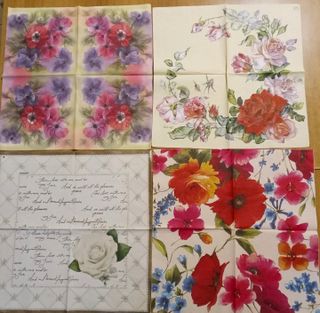 Set decorazioni decoupage tegole tovaglioli