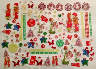 Set decorazioni decoupage tegole tovaglioli