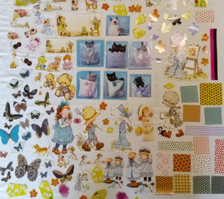 Set decorazioni decoupage tegole tovaglioli