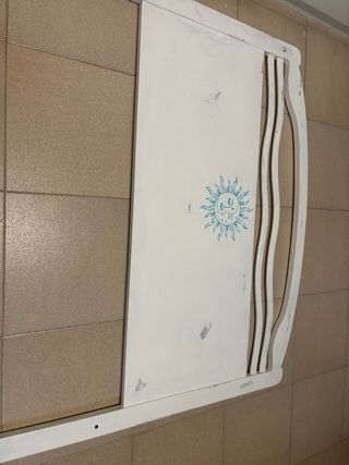 Cabecero de madera restaurado