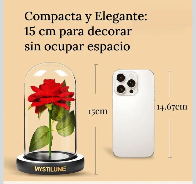 Confezione regalo Rosa eterna Cúpula + Candela + Olio