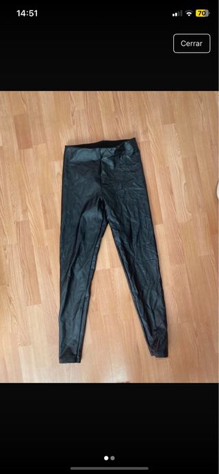 Pack pantalón y falda cuero