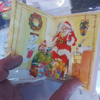 9 Biglietti Buon Natale Charro + Espositore