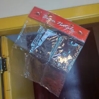 9 Biglietti Buon Natale Charro + Espositore