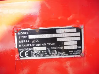 Excavadora Takeuchi TB 260