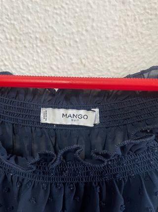 Blusa elegante Mango azul